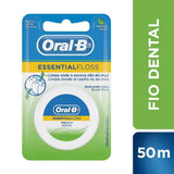Fio Dental Oral-B Essential-Floss Hortelã, 1 Unidade Com 50M