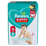 Fralda Pampers Pants Ajuste Total  Tamanho G - 16 Unidades