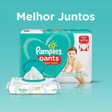 Fralda Pampers Pants Ajuste Total  Tamanho M - 84 Unidades