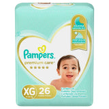 Fralda Pampers Premium Care  Tamanho XG - 26 Unidades