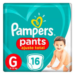 Fralda Pampers Pants Ajuste Total  Tamanho G - 16 Unidades