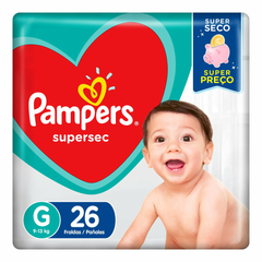 Fralda Pampers Supersec  Tamanho G - 26 Unidades