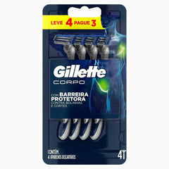 Gillette Corpo  4 Unidades