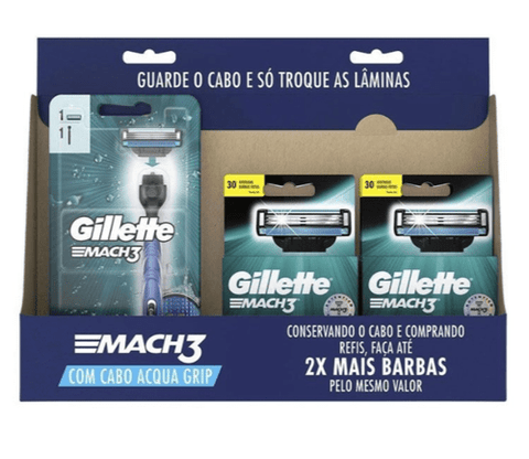 Gillette Mach3  Acqua Grip - 2 + 8 Unidades