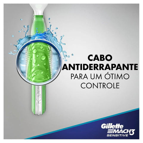 Gillette Mach3 Sensitive  Acqua Grip - 1 + 2 Unidades