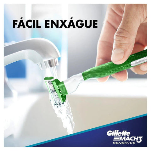 Gillette Mach3 Sensitive  Acqua Grip - 1 + 2 Unidades