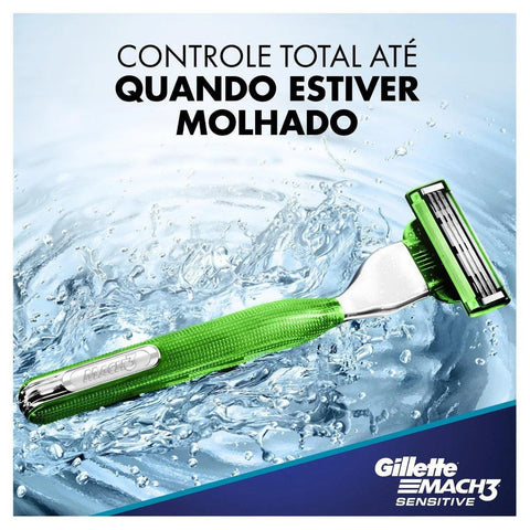 Gillette Mach3 Sensitive  Acqua Grip - 1 + 2 Unidades