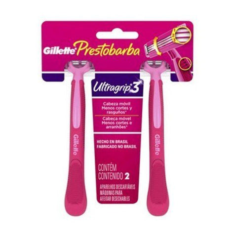 Gillette Prestobarba 3 Feminino  Ultragrip - 2 Unidades