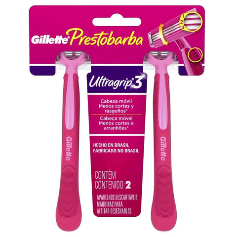 Gillette Prestobarba 3 Feminino  Ultragrip - 2 Unidades
