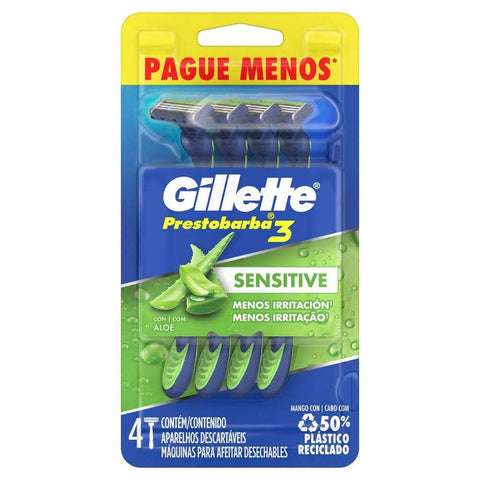 Gillette Prestobarba 3  Sense Care - 3 + 1 Unidades