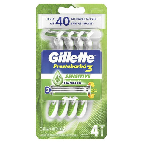 Gillette Prestobarba 3  Sense Care - 4 Unidades
