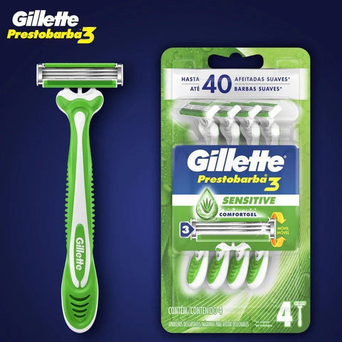 Gillette Prestobarba 3  Sense Care - 4 Unidades