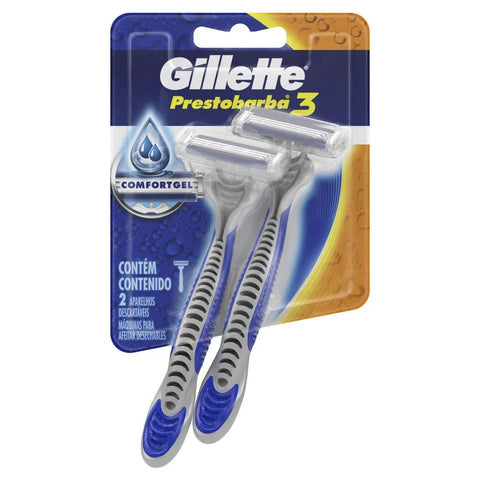 Gillette Prestobarba 3  Tradicional - 2 Unidades
