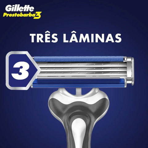 Gillette Prestobarba 3  Tradicional - 2 Unidades