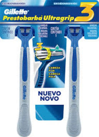 Gillette Prestobarba 3  Ultragrip - 2 Unidades