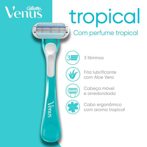 Gillette Venus  Tropical - 3 Unidades