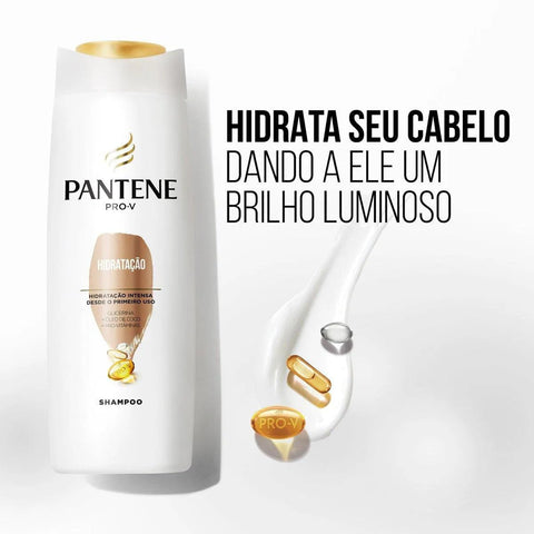Kit Cabelo Pantene Pro-V Hidratação Shampoo Com 350Ml + Condicionador Com 175Ml