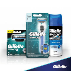 Kit Gillette Mach3  Acqua Grip - 4 Componentes