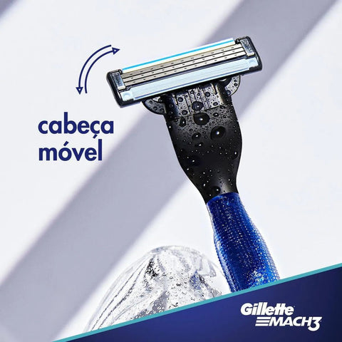 Kit Gillette Mach3  Acqua Grip - 4 Componentes