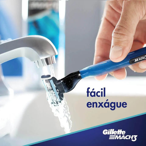 Kit Gillette Mach3  Acqua Grip - 4 Componentes