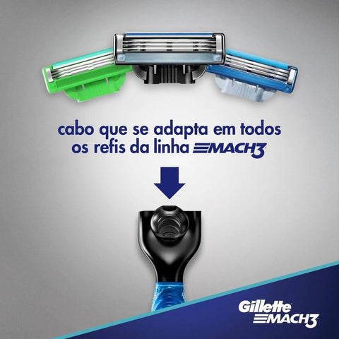Kit Gillette Mach3  Acqua Grip - 4 Componentes