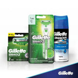 Kit Gillette Mach3 Sensitive  Acqua Grip - 4 Componentes