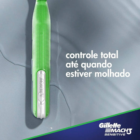 Kit Gillette Mach3 Sensitive  Acqua Grip - 4 Componentes