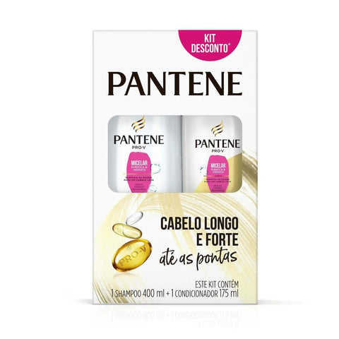 Kit Pantene Pro-V Micelar Shampoo, 400Ml + Condicionador, 175Ml