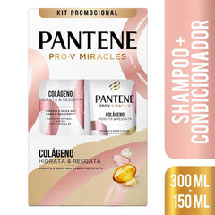 Kit Pantene Pro-V Miracles Colágeno Hidrata & Resgata Shampoo 300mL+ Condicionador 150ml