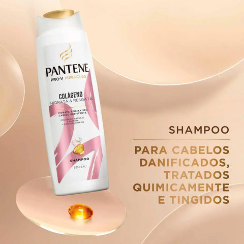Kit Pantene Pro-V Miracles Colágeno Hidrata & Resgata Shampoo 300mL+ Condicionador 150ml