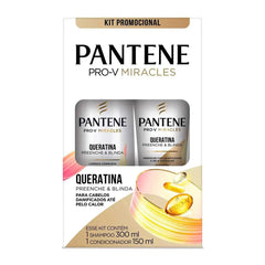 Kit Pantene Pro-V Miracles Shampoo Queratina 300mL+ Condicionador Queratina 150mLPantene