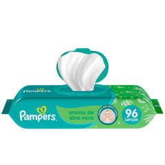 Lenço Umedecido Pampers Aloe Vera  96 Unidades