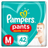 Fralda Pampers Pants Ajuste Total  Tamanho M - 42 Unidades