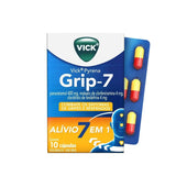 Vick Pyrena Grip-7  400 mg + 4 mg + 4 mg - Cápsula - 10 Unidades