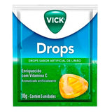 Vick Drops  Sabor Limão - Pastilha - 5 Unidades