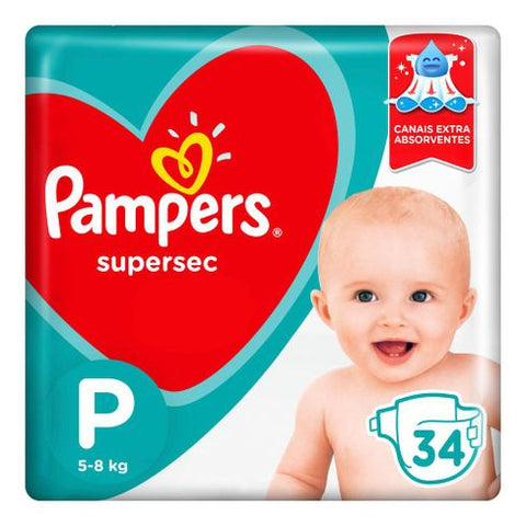 Fralda Pampers Supersec  Tamanho P - 34 Unidades