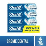 Pasta de Dente Oral-B Extra Branco Bicarbonato  4 x 70 g