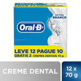 Pasta de Dente Oral-B Extra Branco  Tradicional - 12 x 70 g