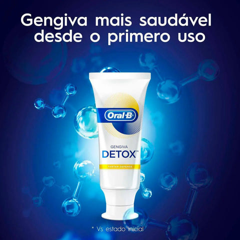 Pasta de Dente Oral B Gengiva Detox Antitártaro 102g
