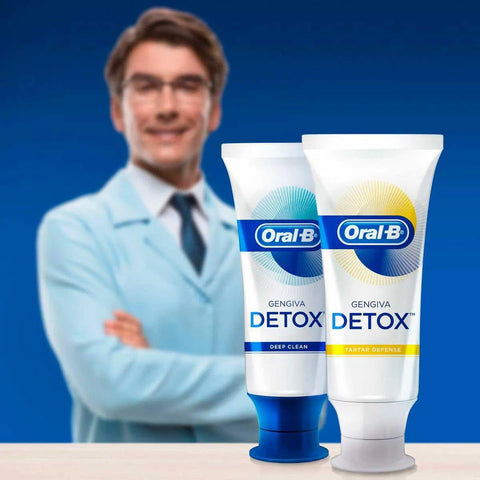 Pasta de Dente Oral B Gengiva Detox Antitártaro 102g