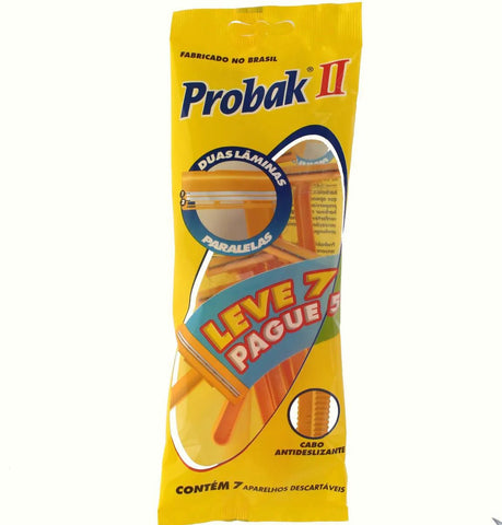 Probak Ii Barbeador Descartável Com 7 Unidades