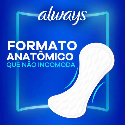 Protetor Diário Always Sensitive Sem Perfume Com 40 Unidades