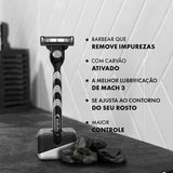 Refil Para Aparelho de Barbear Gillette Mach3 Carbono 2 Cargas