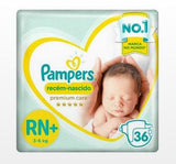 Fralda Pampers Recém Nascido  Tamanho RN+ - 36 Unidades