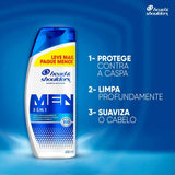 Shampoo Anticaspa Head & Shoulders Men 3 Em 1 650ml