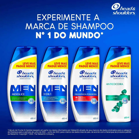 Shampoo Anticaspa Head & Shoulders Men 3 Em 1 650ml