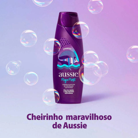 Shampoo Aussie Mega Moist 180Ml