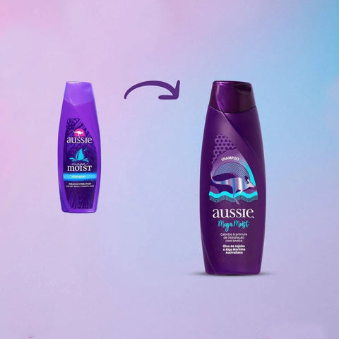 Shampoo Aussie Mega Moist 360Ml