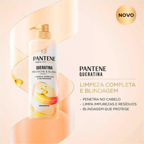 Shampoo Pantene Pro-V Miracles Queratina Preenche & Blinda 510ml