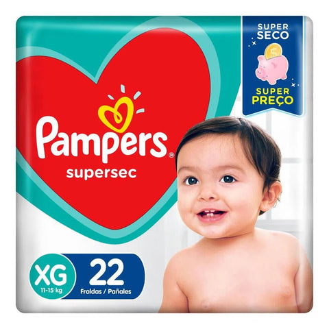 Fralda Pampers Supersec  Tamanho XG - 22 Unidades